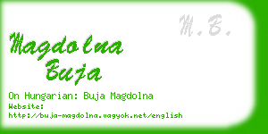 magdolna buja business card
